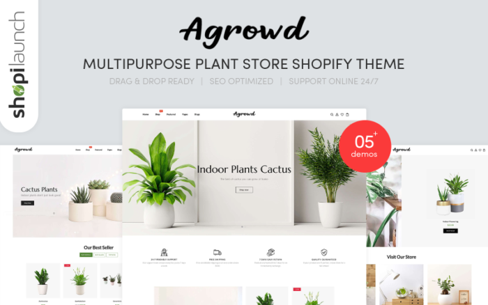 Agrowd - MultiPurpose Plant Store Shopify Teması