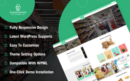AI Content Generator ile Süpermarket Mağazası WooCommerce Teması