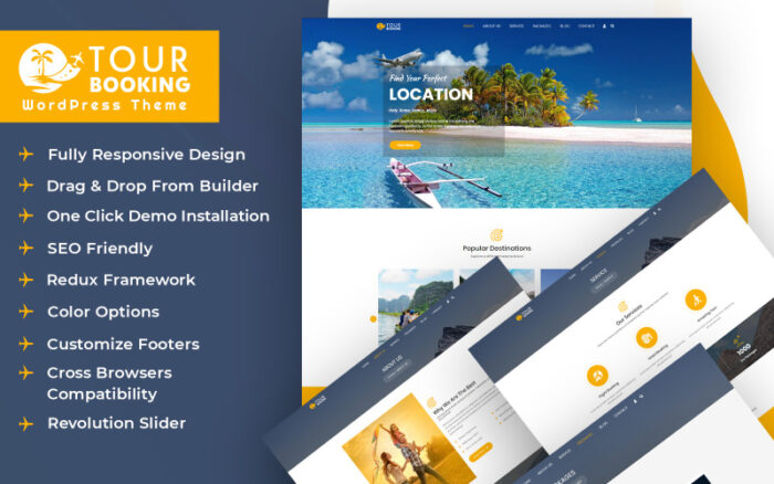 AI İçerik Oluşturucu ile Tur Rezervasyonu WordPress Teması
