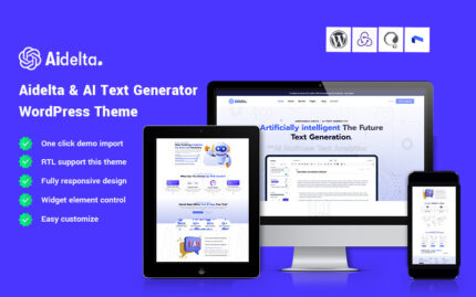 Aidelta - AI Metin Oluşturucu WordPress Teması