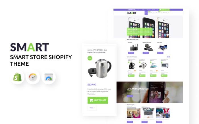 Akıllı Mağaza ve Elektronik Shopify Teması