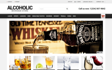 Alcoholic Beverage Store PrestaShop Teması