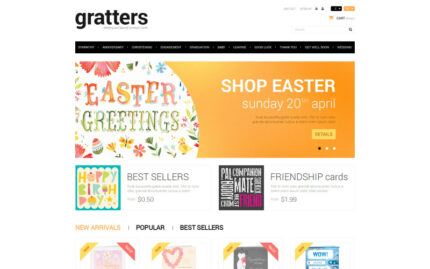 All Occasions Cards Store PrestaShop Teması