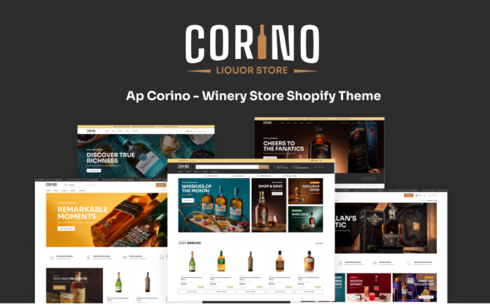 Ap Corino - Şaraphane Mağazası Shopify Teması