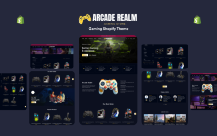 Arcade Realm - Oyun Mağazası Shopify Teması