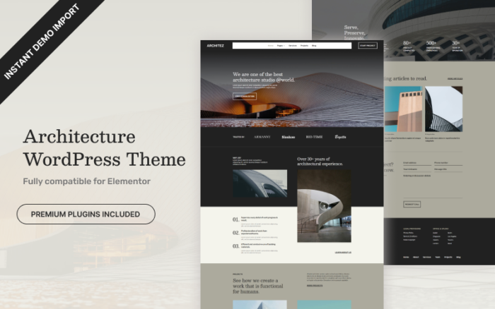 Architez - Mimarlık WordPress Teması