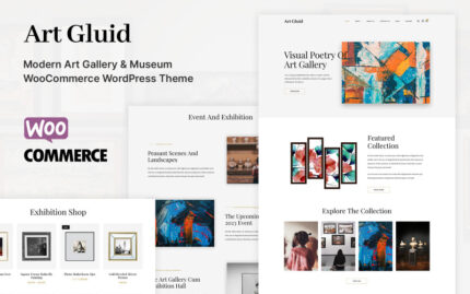 Art Gluid - Sanat Galerisi ve Müzesi WooCommerce Teması