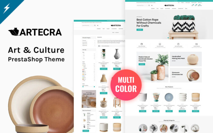 Artecra - Sanat, Kültür, Dekor ve El Sanatları Prestashop Teması