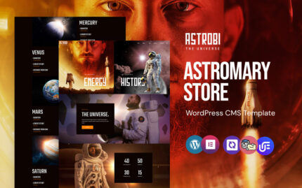 Astrobi - Astronomi WordPress Elementor Teması