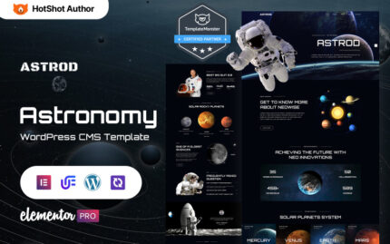 Astrod - Astronomi Wordpress Elementor Teması