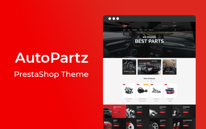 AutoPartz - Duyarlı Prestashop Teması