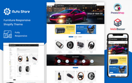 AutoStore - Otomobil Parçaları ve Ekipmanları PrestaShop Teması