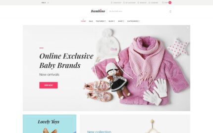 Bambino - Duyarlı Bebek Mağazası WooCommerce Teması