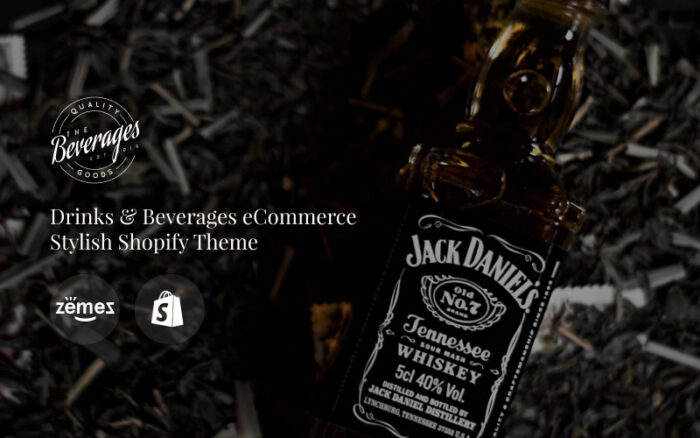 Beverages - Drinks & Beverages eCommerce Stylish Shopify Teması