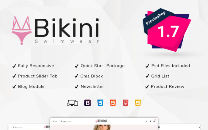 Bikini Mayo Mağazası PrestaShop Teması