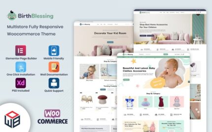 BirthBlessing - Çocuk Giyim ve Oyuncaklar WooCommerce Şablonu