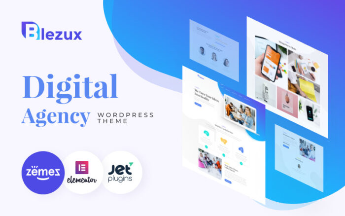 Blezux - Dijital Çok Amaçlı Modern WordPress Elementor Teması