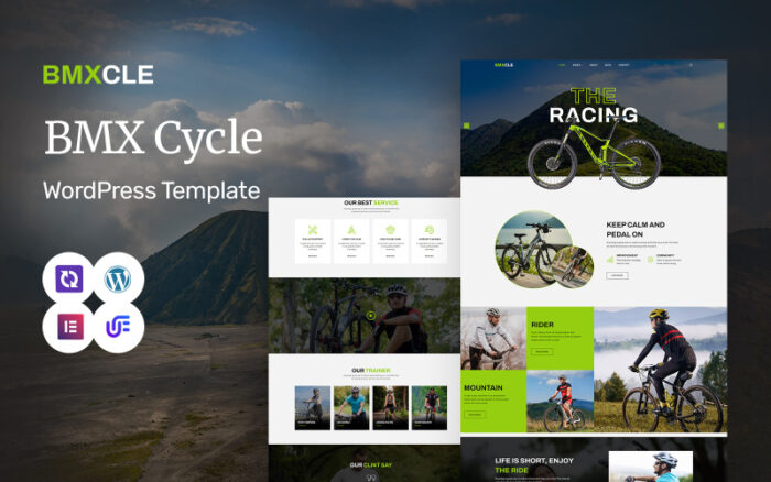 Bmxcle - BMX ve Bisiklet Çok Amaçlı Modern WordPress Elementor Teması