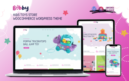 Bobby - Çocuk Oyuncak Mağazası WooCommerce WordPress Teması