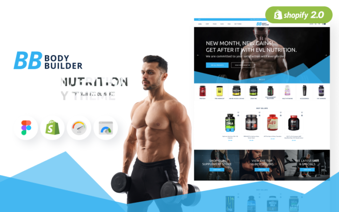 Body Builder - Spor Beslenme Shopify Teması