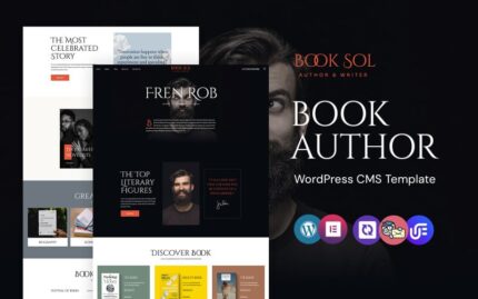 Book Sol - Kitap Yazarı WordPress Elementor Teması