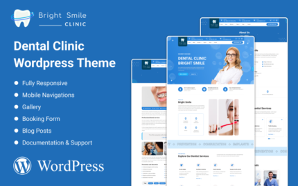 Brightsmile - Diş Kliniği Wordpress Teması