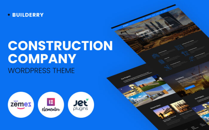 Builderry - İnşaat Şirketi WordPress Teması