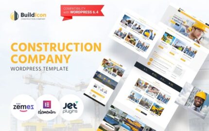 BuildIcon - İnşaat Şirketi Elementor WordPress Teması