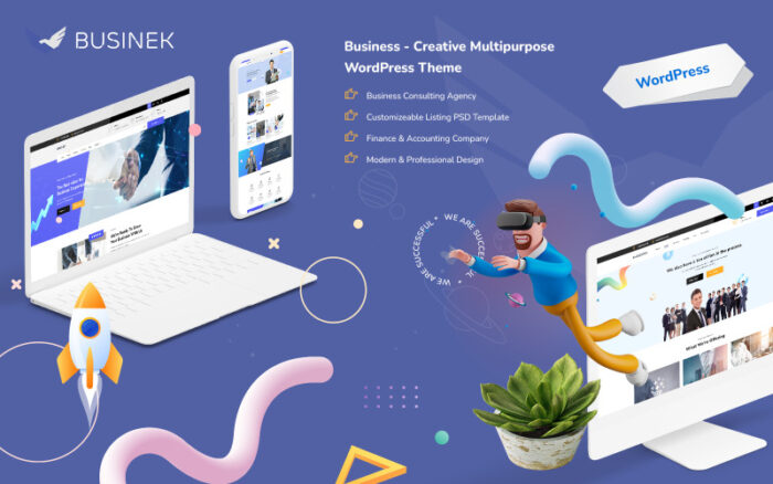 Businek – Yaratıcı Çok Amaçlı Elementor WordPress Teması