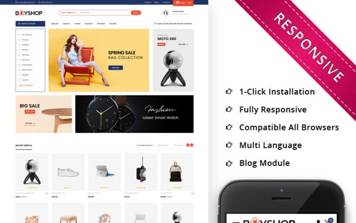 BuyShop - Mega Store Responsive PrestaShop Teması