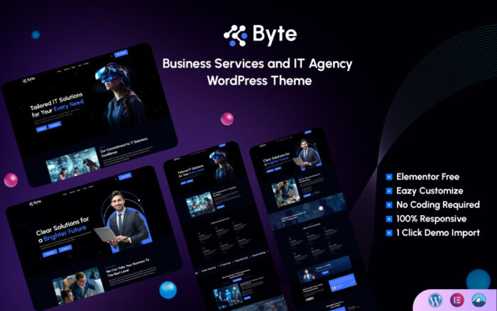 Byte - İşletme Hizmetleri ve BT Ajansı WordPress Teması