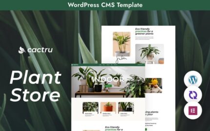 Cactrus WordPress Teması - Benzersiz Bir Plant Studio Deneyimi