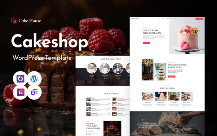 Cake House - Cakery WordPress Elementor Teması