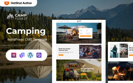 Camp Forest - Kamp, Yürüyüş ve Macera WordPress Elementor Teması