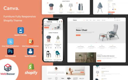 Canva - Modern Mobilya Shopify Şablonu