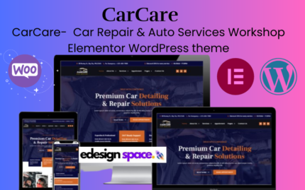 CarCare - Araba Tamiri, Oto Servisleri ve Atölye Elementor WordPress teması