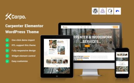 Carpo - Marangoz Elementor WordPress Teması