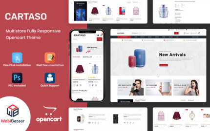 Cartaso - Mega Mağaza OpenCart Şablonu