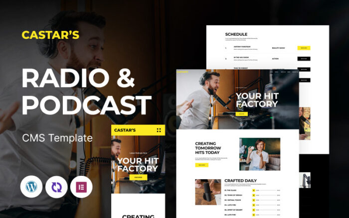 Castar's - Radyo Ve Prodcast Çok Amaçlı Duyarlı WordPress Teması