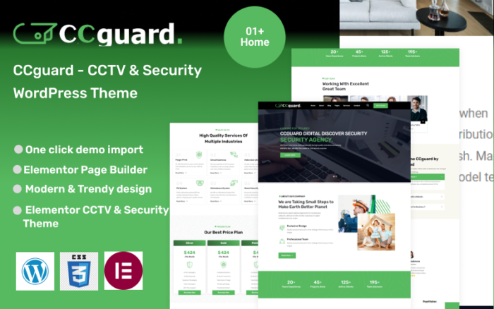 ccguard - CCTV ve Güvenlik WordPress Teması