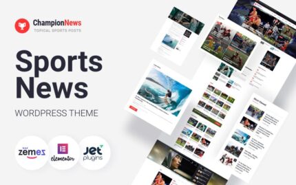 ChampionNews - Spor Haberleri WordPress Elementor Teması