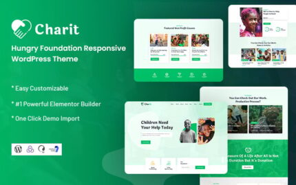 Charit - Duyarlı Hungry Foundation WordPress Teması