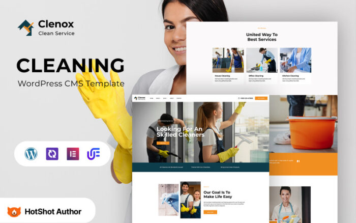 Cleanox - Temizlik ve Bakım Hizmeti WordPress Elementor Teması