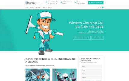 Clearview - Pencere Temizleme Hizmetleri WordPress teması