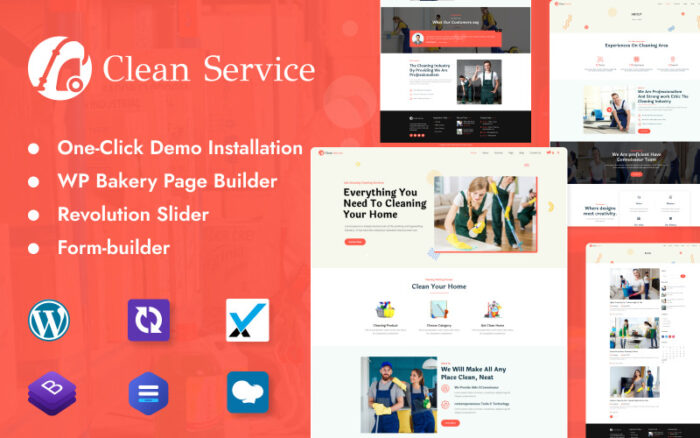 Cleener - Temizlik Hizmetleri Çok Amaçlı WordPress Teması