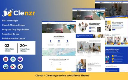 Clenzr - Temizlik Hizmeti WordPress Teması