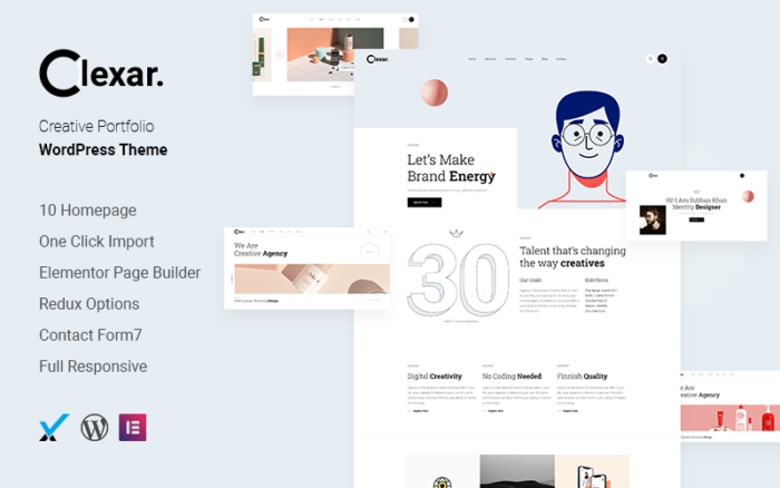 CLexar – Yaratıcı Portföy WordPress Teması