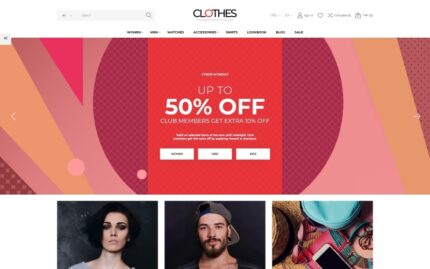 Clothes - Apparel Brand Online Şablonu PrestaShop Teması