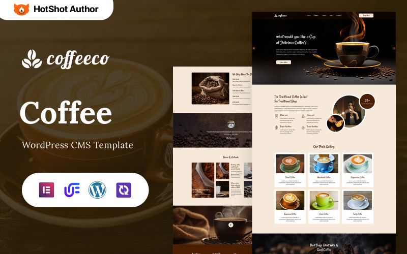 Cofeeco - Kafe ve Kahve WordPress Elementor Teması