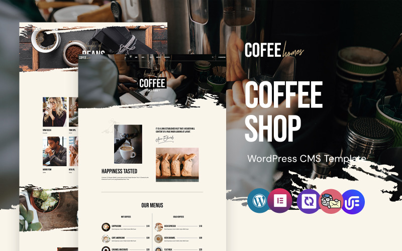 Cofeehomes - Kafe ve Kahve WordPress Elementor Teması